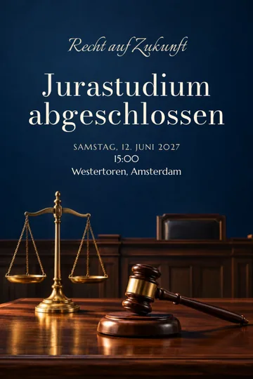 Einladung mit dem Design Recht auf Zukunft