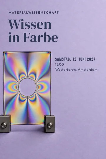 Einladung mit dem Design Materialwissenschaft
