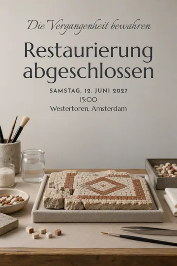 Einladung mit dem Design Die Vergangenheit bewahren