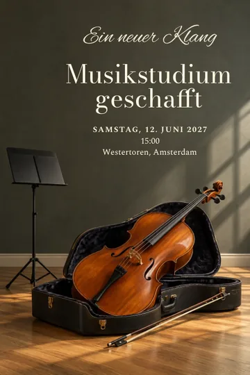 Einladung mit dem Design Die erste Zugabe