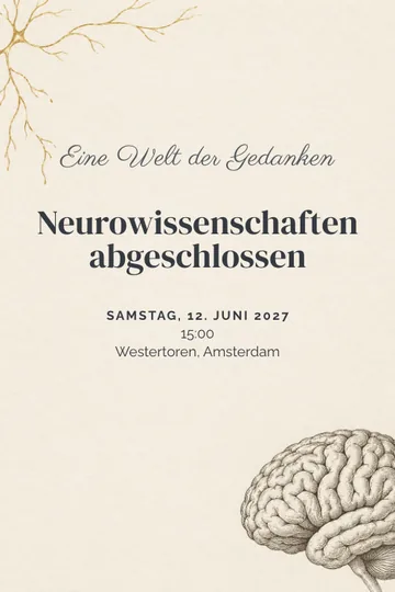 Einladung mit dem Design Eine Welt der Gedanken