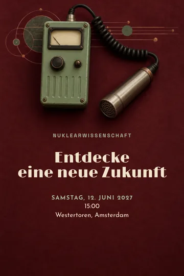 Einladung mit dem Design Nuklearwissenschaft