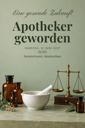Einladung mit dem Design Eine gesunde Zukunft