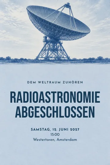 Einladung mit dem Design Dem Weltraum zuhören