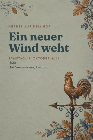 Einladung mit dem Design Herbstwind gemeinsam