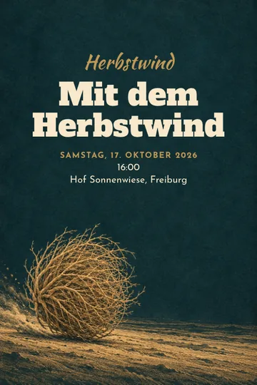 Einladung mit dem Design Herbstwind