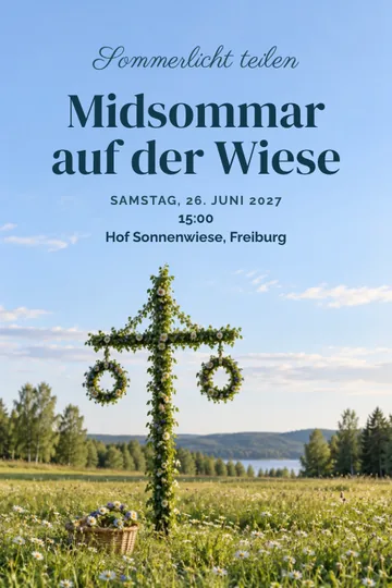 Einladung mit dem Design Der längste Tag