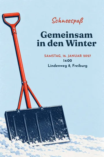 Einladung mit dem Design Winterkraft
