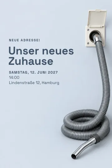Einladung mit dem Design Frisch anfangen