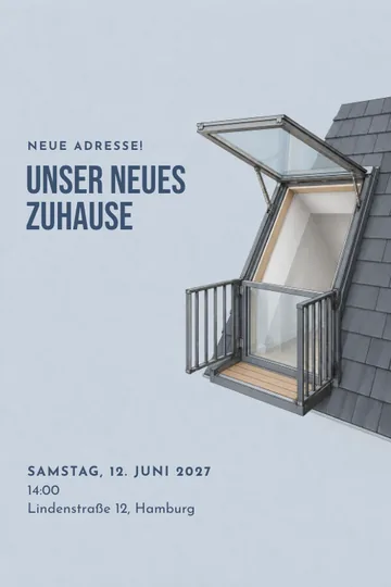Einladung mit dem Design Öffne dich nach draußen