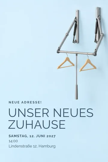 Einladung mit dem Design Raum in Reichweite