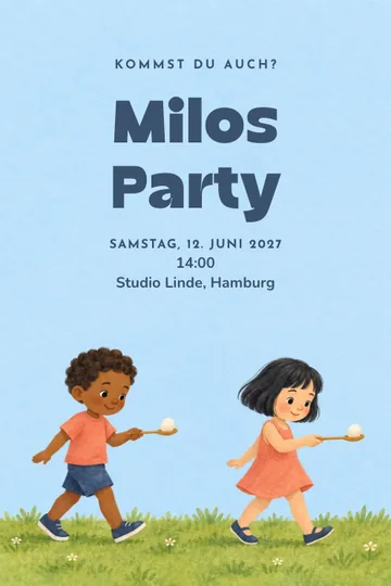 Einladung mit dem Design Balancefest