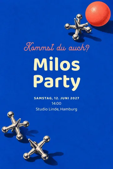 Einladung mit dem Design Bikkelfest