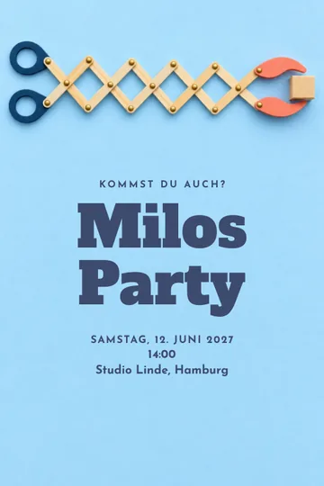 Einladung mit dem Design Greif nach dem Abenteuer