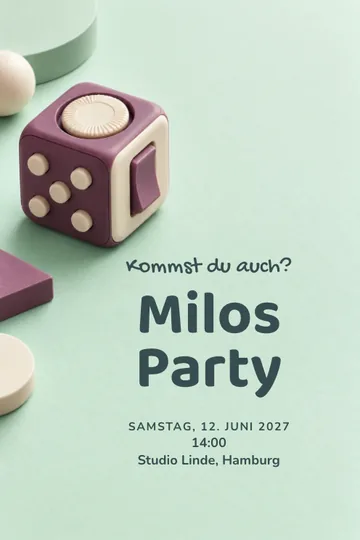Einladung mit dem Design Klick und dreh