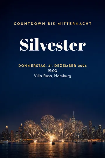 Einladung mit dem Design Feuerwerk