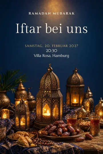 Einladung mit dem Design Iftar