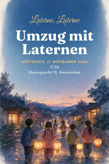 Einladung mit dem Design Sankt Martin