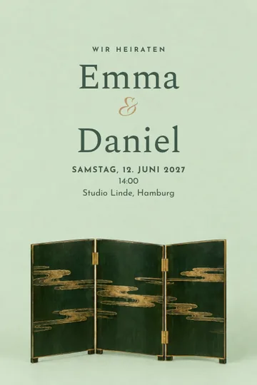 Einladung mit dem Design Eine intime Welt