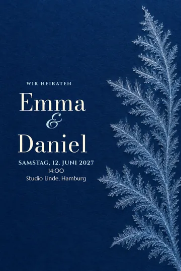Einladung mit dem Design Ein Winterwunder
