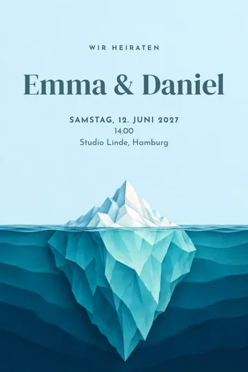 Einladung mit dem Design Tiefe Verbundenheit