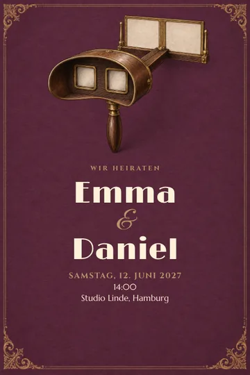 Einladung mit dem Design Gemeinsame Perspektive