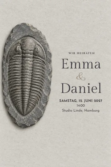 Einladung mit dem Design Für immer bewahrt
