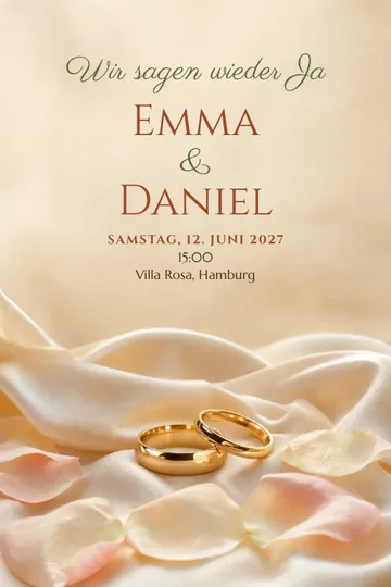 Einladung mit dem Design Erneut Ja